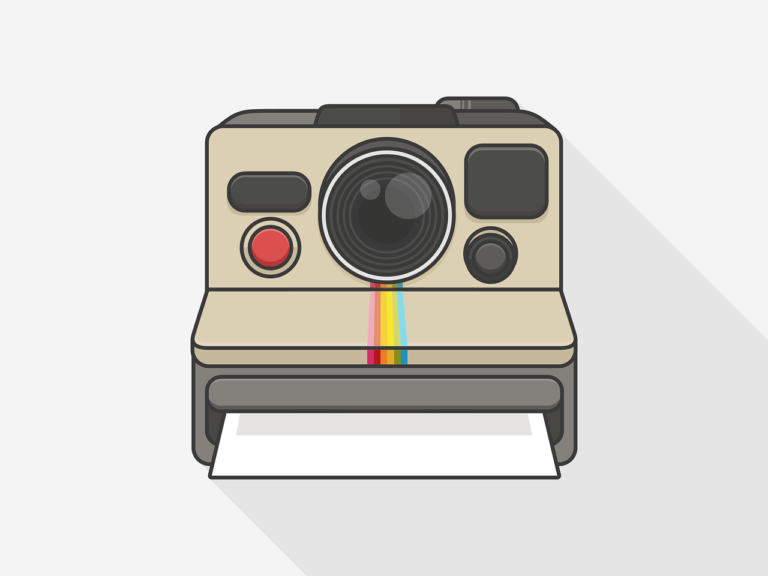 Use a Polaroid sticker frame for creative and customised designs